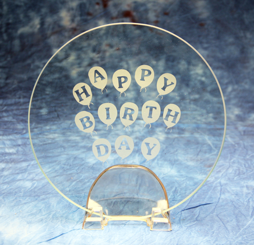 Happy Birthday Balloon Plate